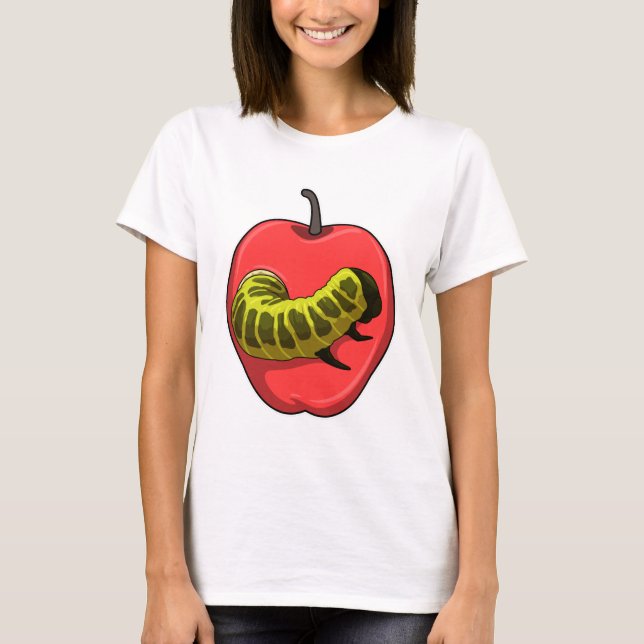 Caterpillar with Apple T-Shirt (Front)