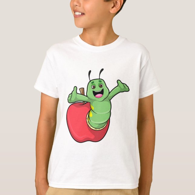 Caterpillar with Apple T-Shirt (Front)