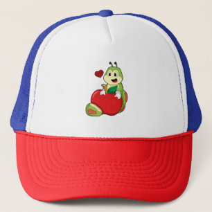 Caterpillar with Apple Trucker Hat