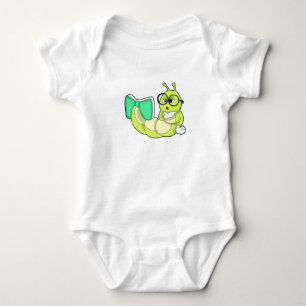 Caterpillar with Book Baby Bodysuit