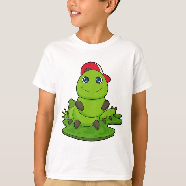 Caterpillar with Cap T-Shirt (Front)