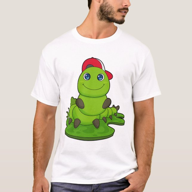 Caterpillar with Cap T-Shirt (Front)