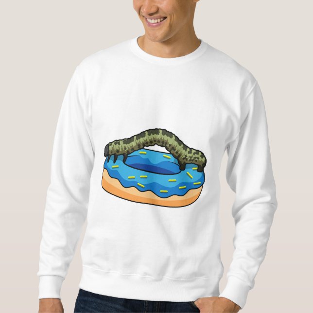 Caterpillar with Doughnut Sweatshirt (Front)