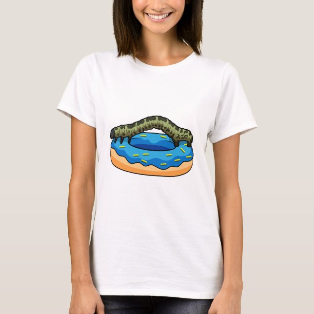 Caterpillar with Doughnut T-Shirt (Front)