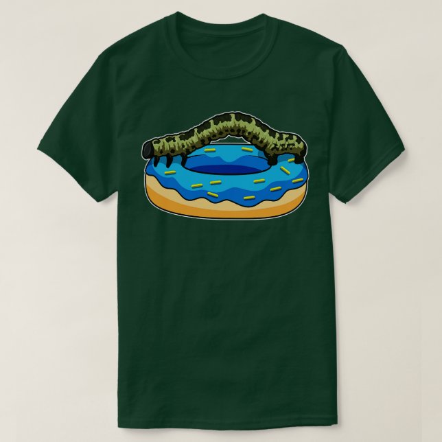 Caterpillar with Doughnut T-Shirt (Design Front)