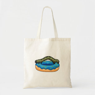 Caterpillar with Doughnut Tote Bag