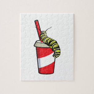 Caterpillar with Drink Jigsaw Puzzle