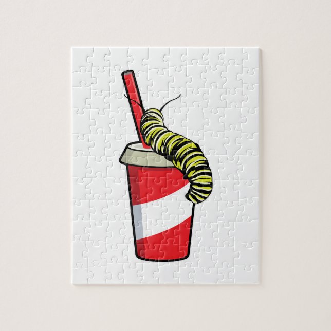 Caterpillar with Drink Jigsaw Puzzle (Vertical)