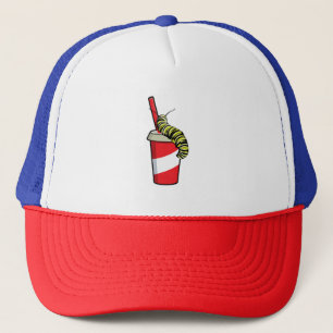 Caterpillar with Drink Trucker Hat