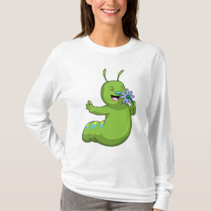 Caterpillar with Flower Daisy T-Shirt