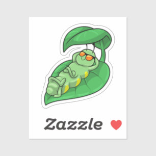 Caterpillar with Leaf