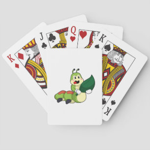 Caterpillar with Leaf Playing Cards