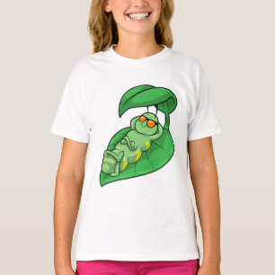 Caterpillar with Leaf T-Shirt