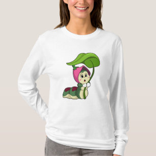 Caterpillar with Leaf T-Shirt