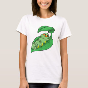 Caterpillar with Leaf T-Shirt