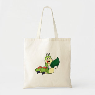 Caterpillar with Leaf Tote Bag