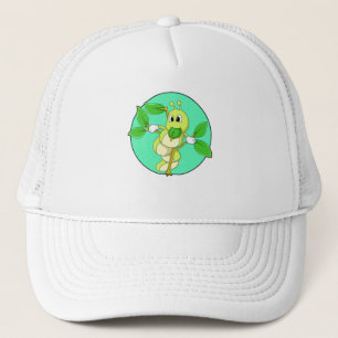 Caterpillar with Leaf Trucker Hat