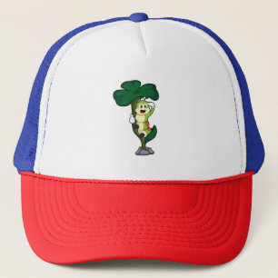 Caterpillar with Leaf Trucker Hat