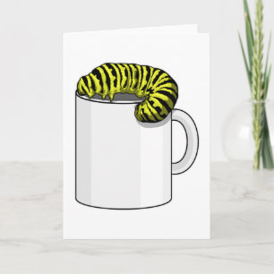 Caterpillar with Mug Card