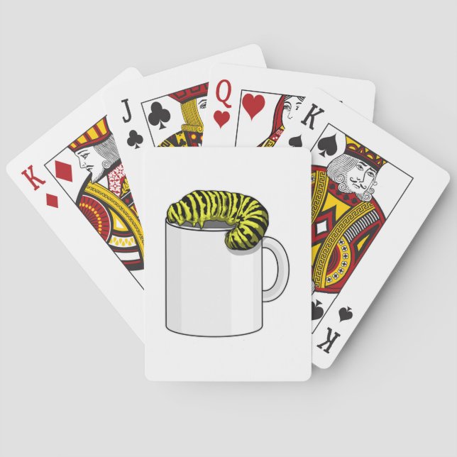 Caterpillar with Mug Playing Cards (Back)