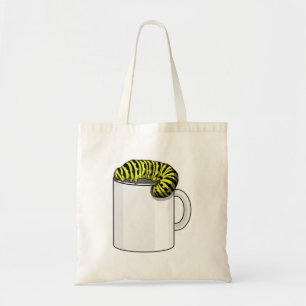 Caterpillar with Mug Tote Bag