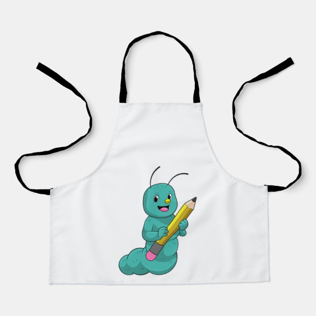 Caterpillar with Pencil Apron (Front)