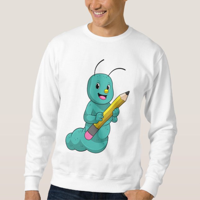 Caterpillar with Pencil Sweatshirt (Front)