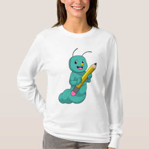 Caterpillar with Pencil T-Shirt