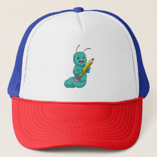 Caterpillar with Pencil Trucker Hat
