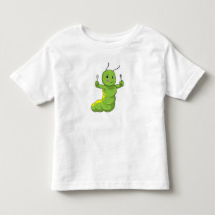 Caterpillar with Spoon & Fork Toddler T-shirt