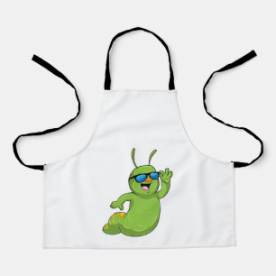 Caterpillar with Sunglasses Apron