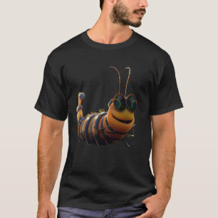 Caterpillar with Sunglasses Funny Cute Caterpillar T-Shirt