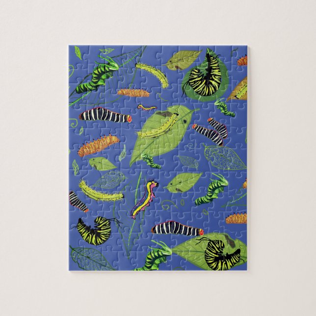 Caterpillars for nature loverse jigsaw puzzle (Vertical)