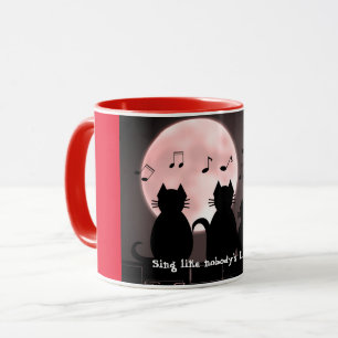 Caterwauling by moonlight.personalized mug
