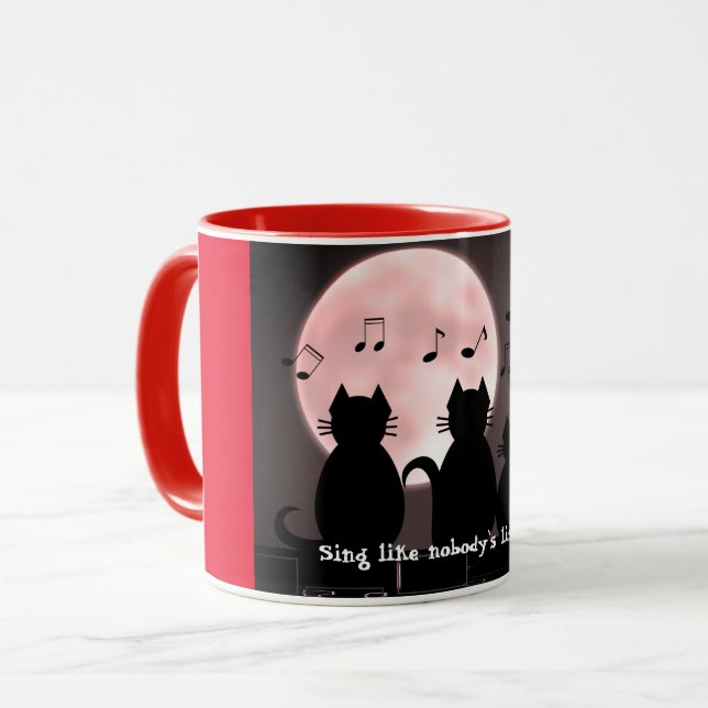 Caterwauling by moonlight.personalized mug (Front Left)