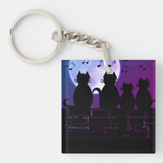 caterwauling keychain (Front)