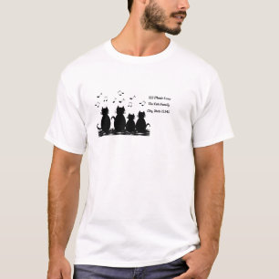 Caterwauling Musical cat family,personalized T-Shirt