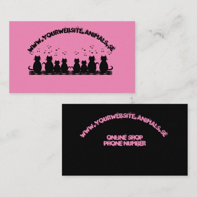 caterwauling Personalize Business Card (Front/Back)