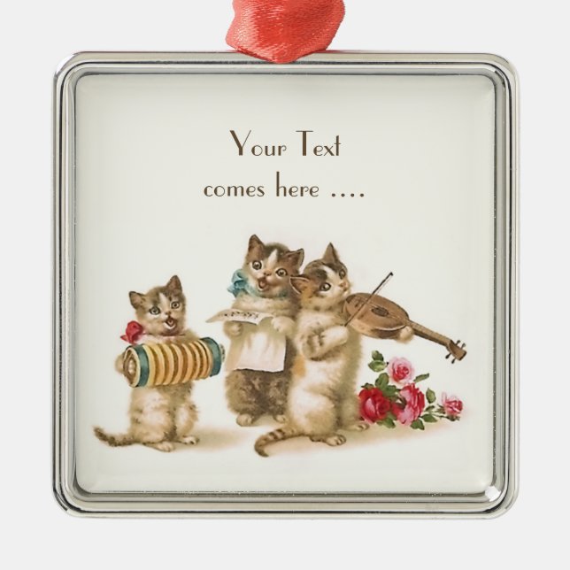 Caterwauling Premium Square Ornament (Front)