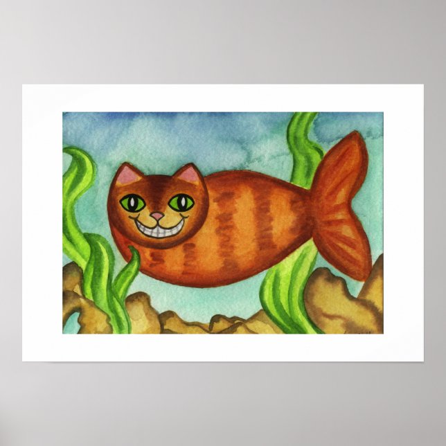 Catfish Cat Fish Poster Print (Front)
