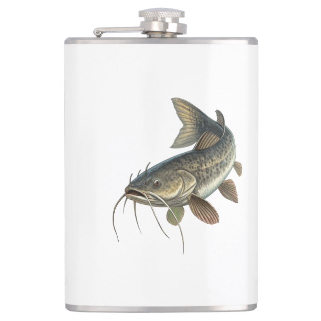 Catfish Hip Flask (Front)
