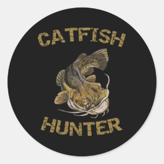 Catfish Hunter Catfish For Catfish Fisherman  Classic Round Sticker