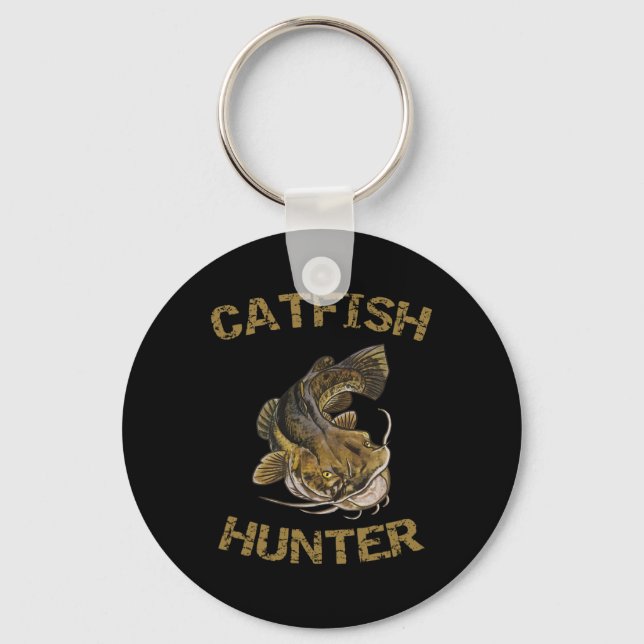 Catfish Hunter Catfish For Catfish Fisherman  Keychain (Front)