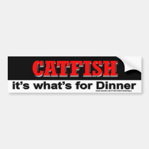 Catfish it's what's for dinner Bumper Sticker