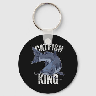 Catfish King Catfish Fishing Catfishing Keychain