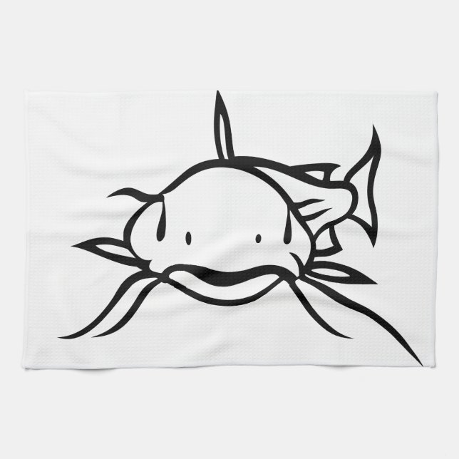 Catfish Kitchen Towel (Horizontal)