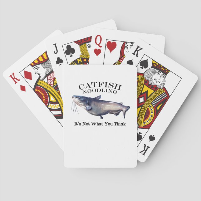 Catfish Noodling It's Not What you Think Playing Cards (Back)