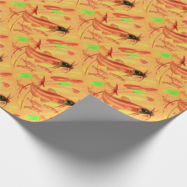 catfish print wrapping paper (Corner)