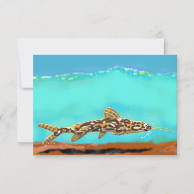 Catfish Thank You Note Card (Front)