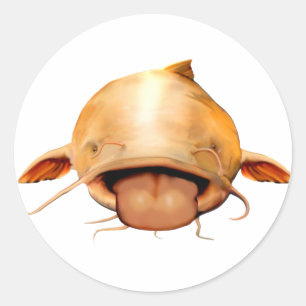 Catfish Tongue Classic Round Sticker